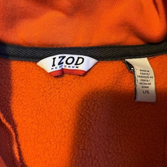 IZOD Orange Zip up - Picture 3 of 3